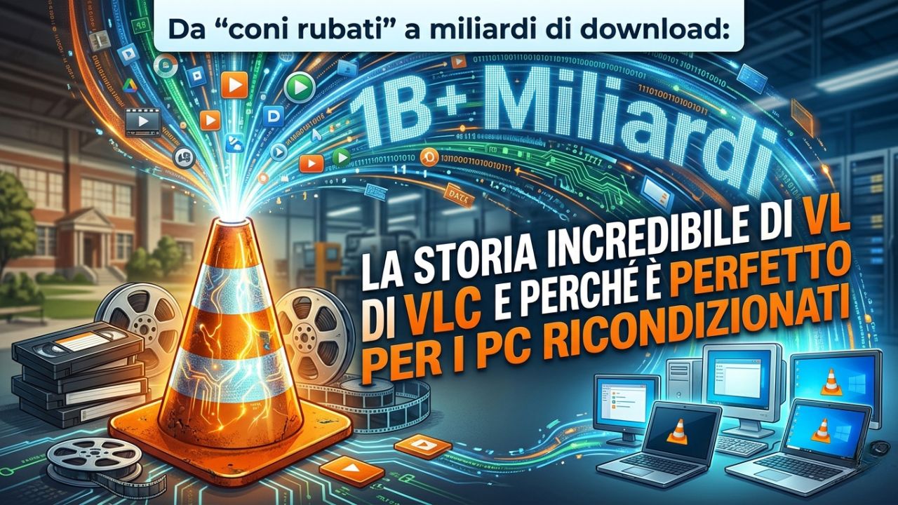 Da "coni rubati" a miliardi di download: la storia incredibile di VLC e perché è perfetto per i PC ricondizionati