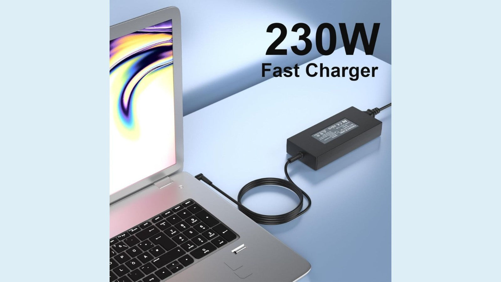 Caricabatterie da 230 W compatibile con MSI GS66 GS65 GS76  Katana Alpha Sword