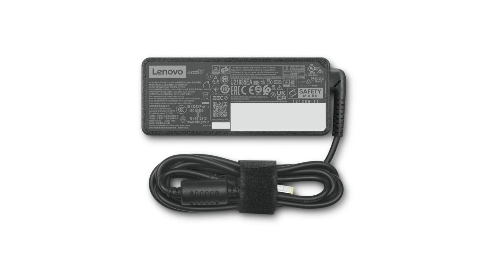 Lenovo Alimentatore 65W AC Adapter Slim Tip Usato e Testato per Notebook Lenovo