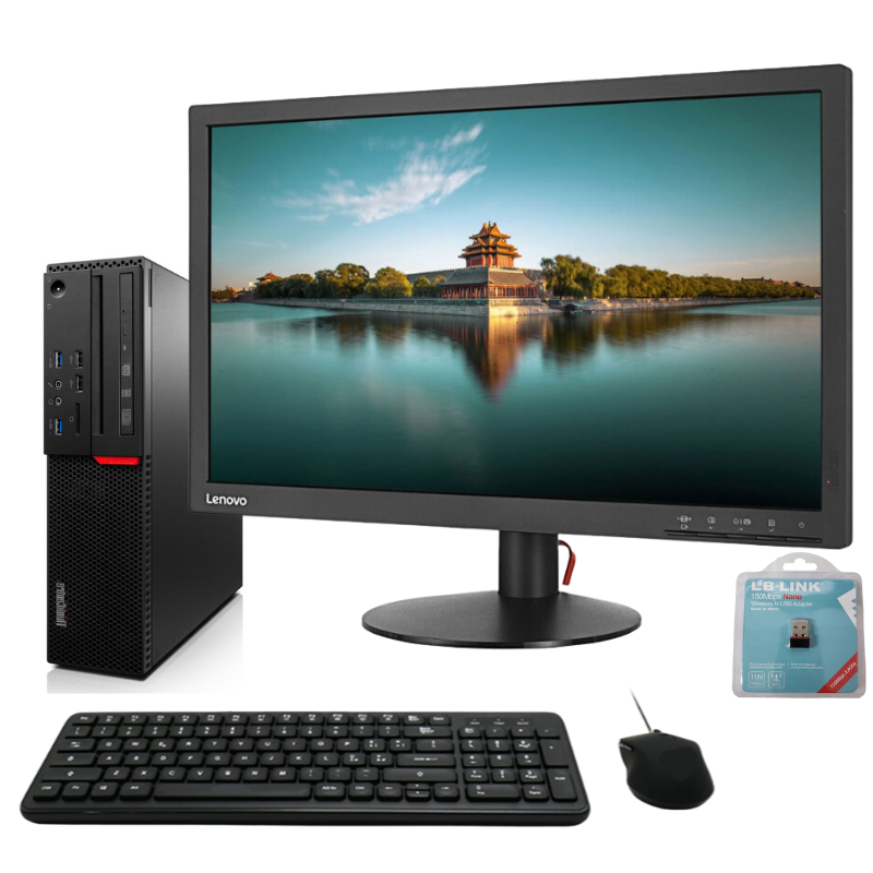 Postazione PC Ricondizionato Intel i5-6a Gen DDR4 + Monitor 17"-24" Incluso