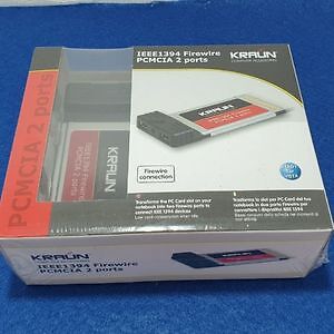 Parte di Ricambio per PC Computer Usato Kraun Firewire PCMCIA 2 PORTS Nuovo