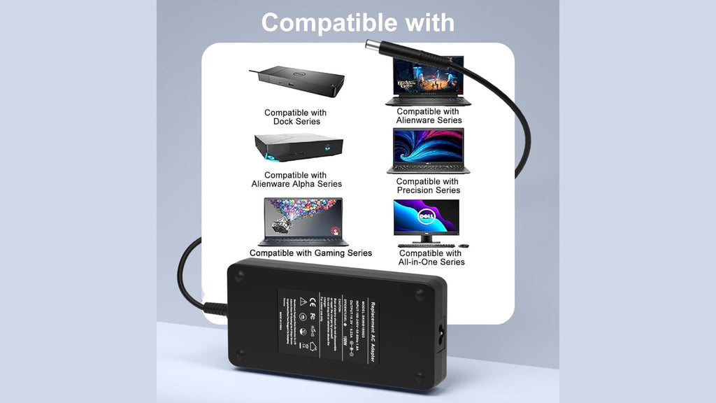 Alimentatore 180W per Dell Docking Station WD19 Business Monitor Dock Thunderbolt Dock