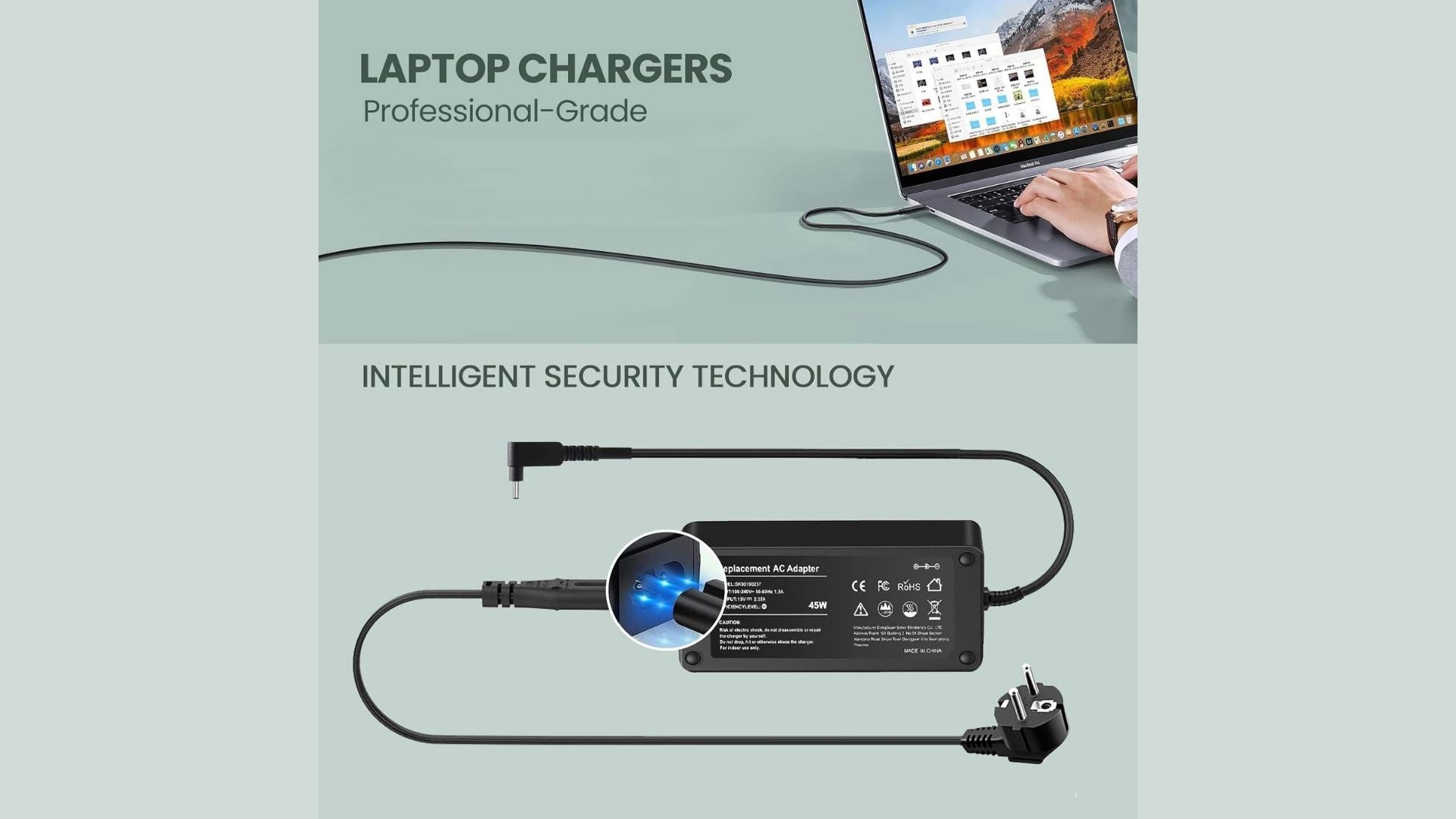 Alimentatore 40W 45W per Samsung Ativ Book 9/9 Plus/9 Lite/9 Spin