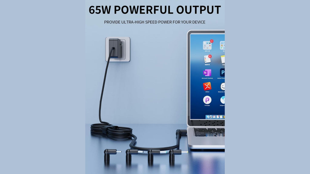 Alimentatore 65 W 19V 3.42A 3,0x1,1 - 4,0x1,35 - 4,5x3,0 - 5,5x2,5 mm compatibile con ASUS con Punta rotonda