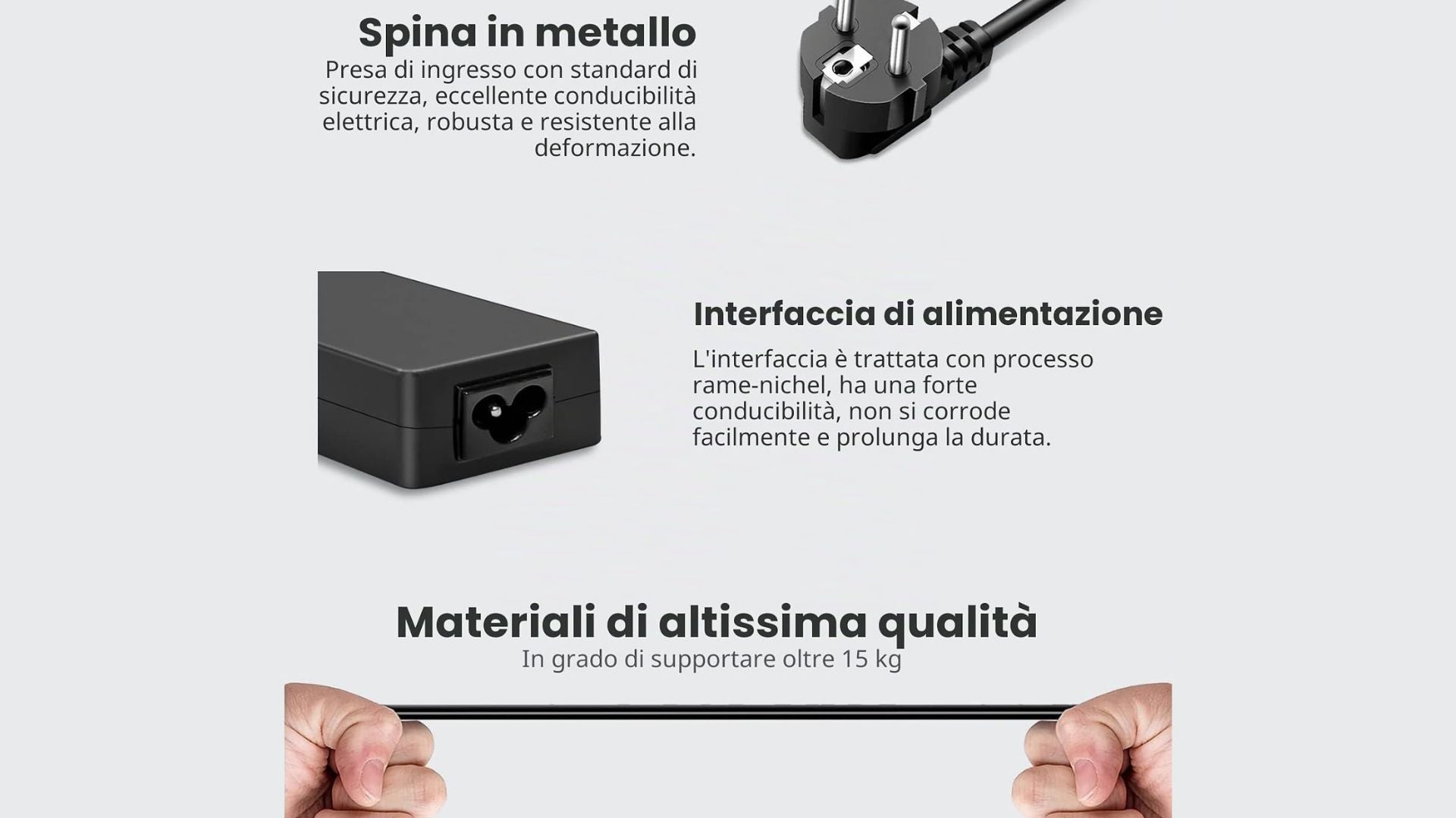 Alimentatore Acer 65w 19V 3.42A 3.00x1.10mm Compatibile con Acer Swift SF313-53, SF313-52