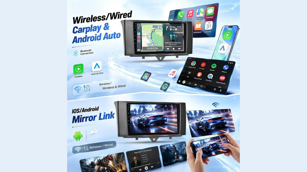 Autoradio per Mercedes Benz Smart Fortwo 2011-2015+ CarPlay Wireless/Android Auto