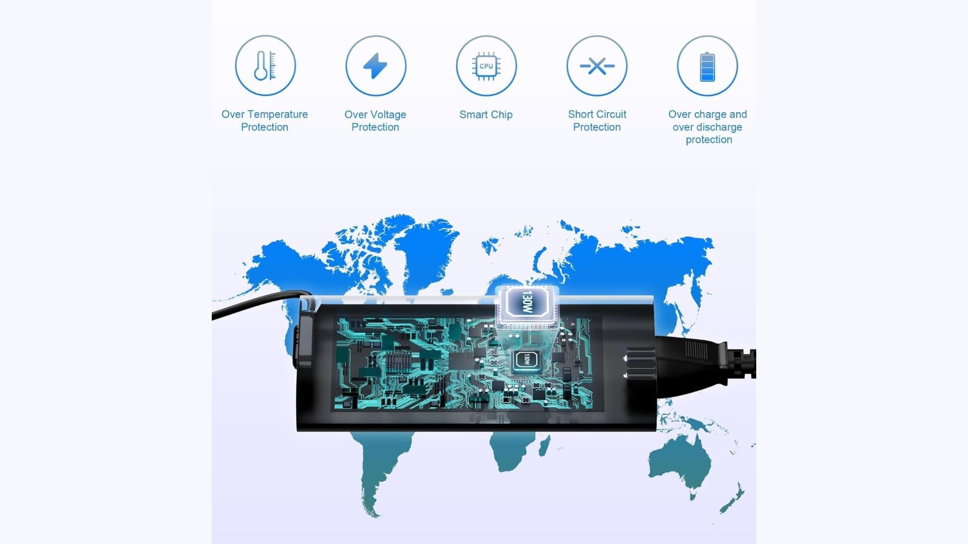Caricatore 130 W 19,5 V 6,67 A Compatibile con Dell OptiPlex Inspiron Precision XPS