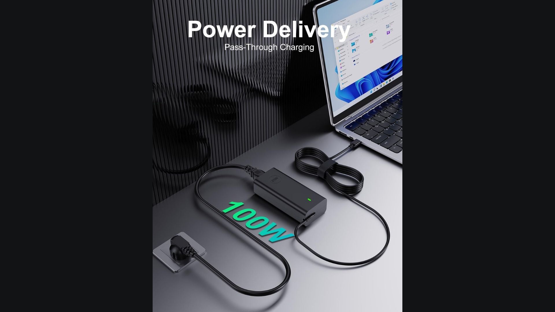 Caricatore USB C da 100W compatibile con Dell Precision Inspiron Latitude