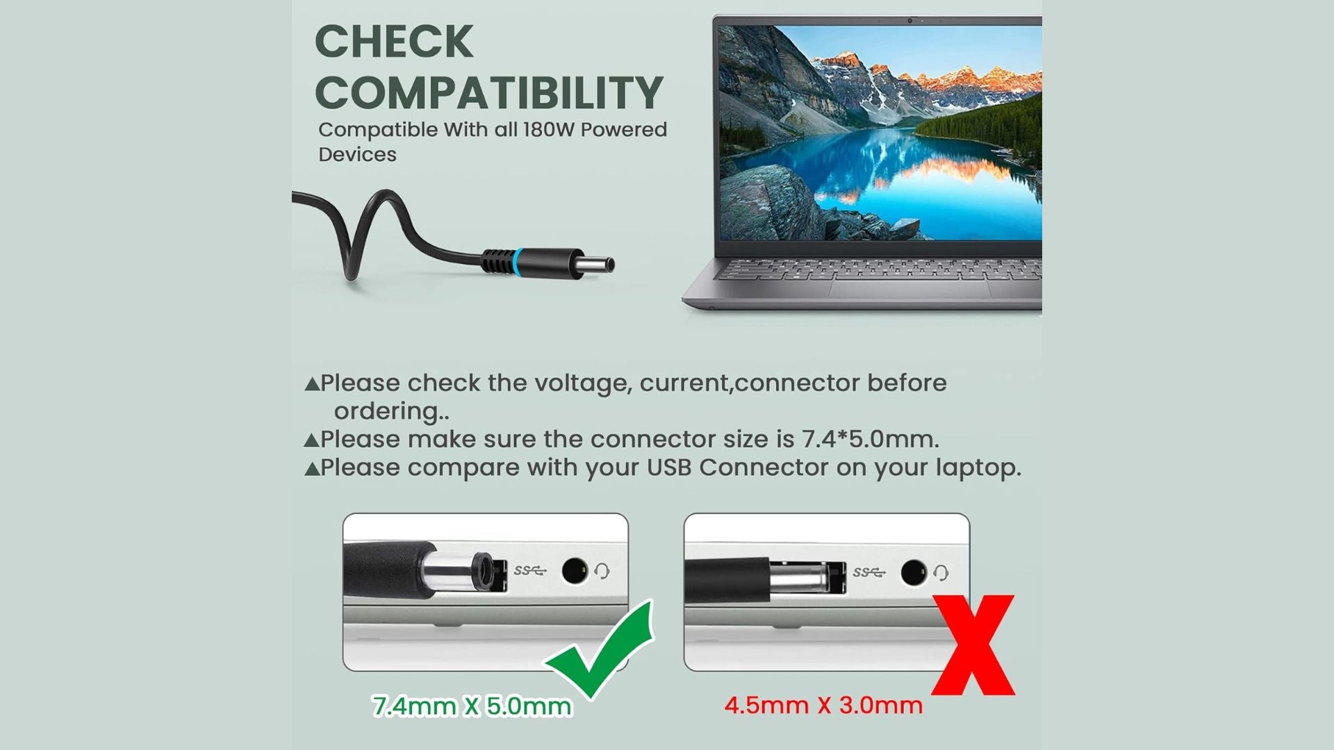 Caricatore da 240 W 180 W compatibile con Dell G16 G15 G7 G5 G3 Alienware 13 15 17 Precision 7