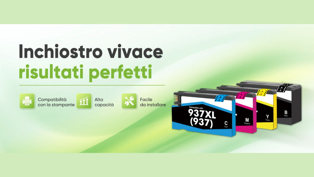 Cartucce Compatibili HP 937 XL 937e per HP OfficeJet Pro 9122e 9132e 9120b 9125e 9110b 9130b 9130e 9135e 9720 9730