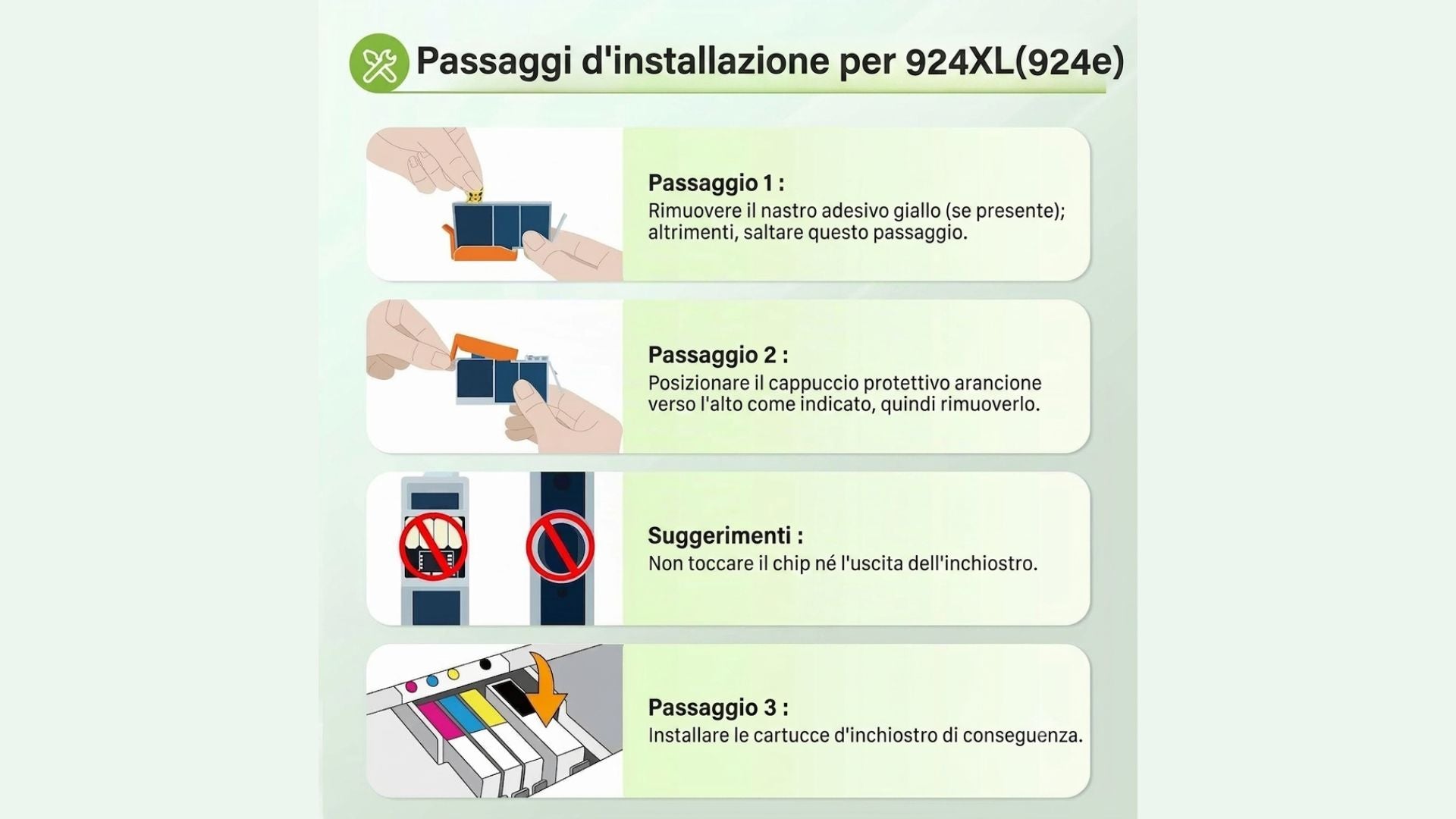 Cartucce Stampante Getto D'inchiostro Compatibile HP OfficeJet Pro 8132e 8122e 8120e 8130e 8125e 8124e