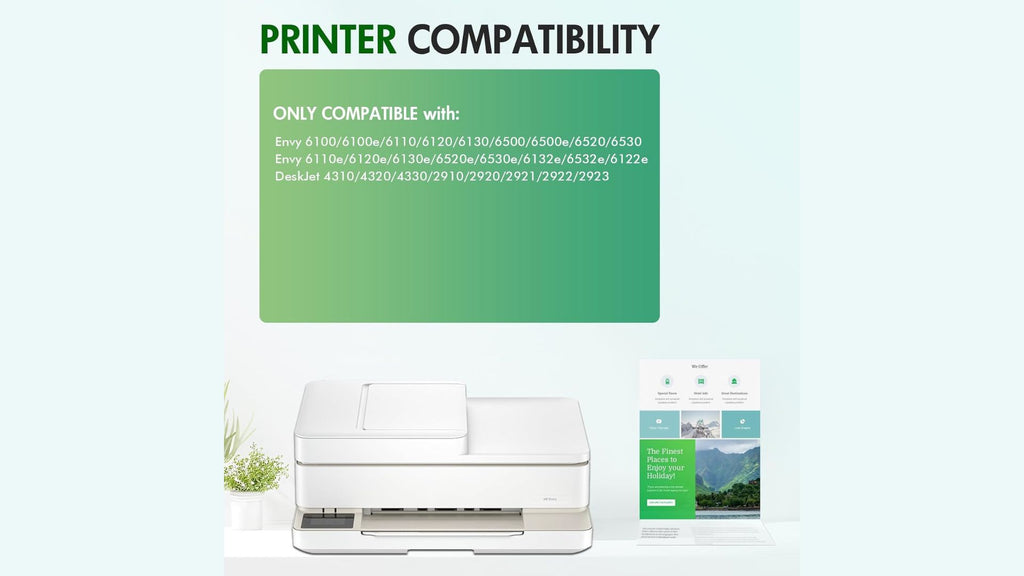 Cartucce Toner d'inchiostro per HP 308 per Envy 6110e 6120e 6122e 6130 6132e 6532e (1 nero, 1 colore)