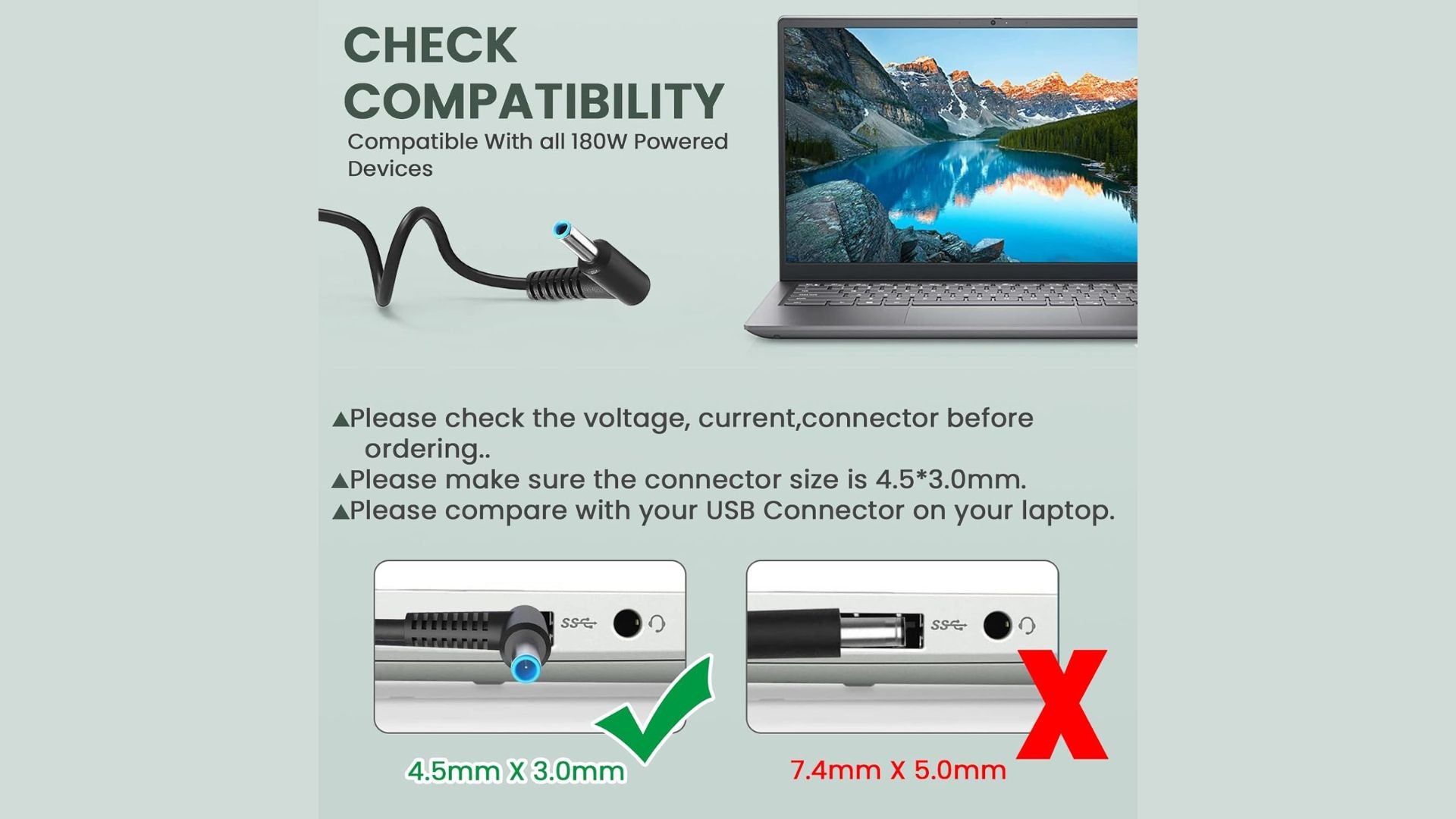Alimentatore 45W 19.5V 2.31A HP Zbook Pavilion