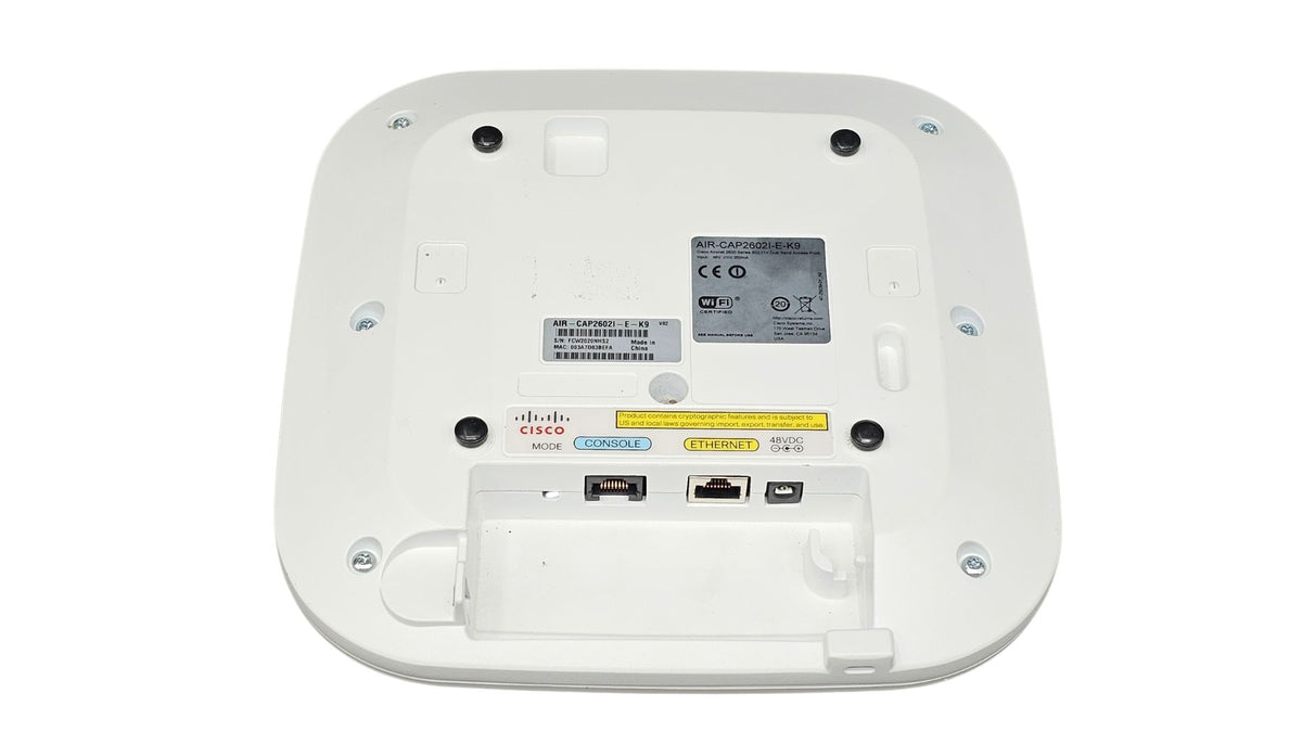 Cisco Aironet 2602i AIR-CAP2602I-E-K9 Access Point Dual-Band PoE Usato