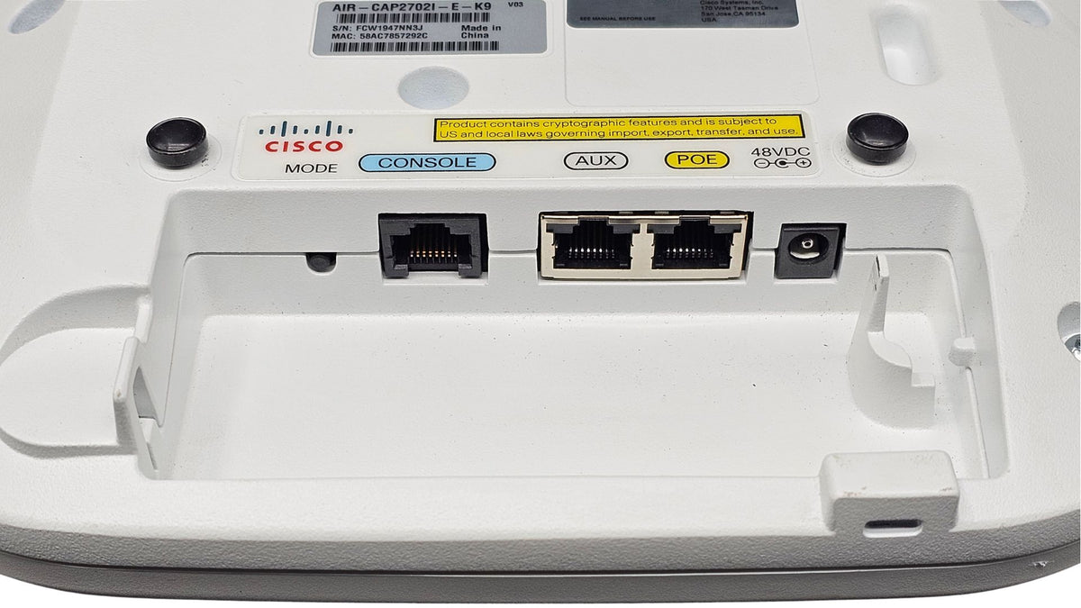 Cisco Aironet 2702i AIR-CAP2702I-E-K9 Access Point 802.11ac Dual-Band PoE Usato