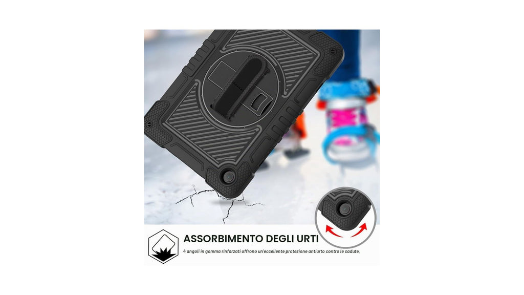Cover Antiurto per Bambini per Samsung Galaxy Tab A11+ Plus Nero