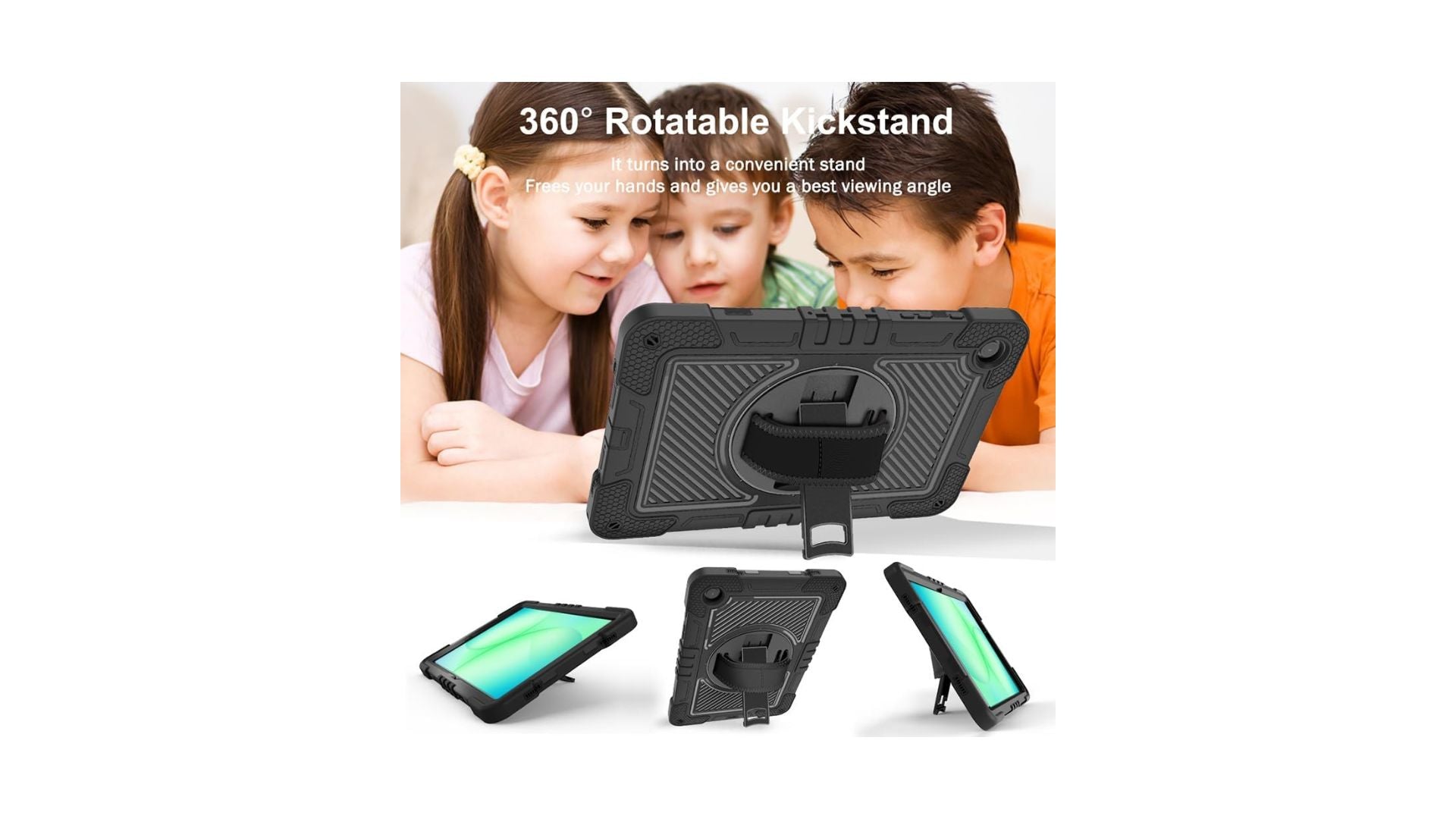 Cover Antiurto per Bambini per Samsung Galaxy Tab A11+ Plus Nero
