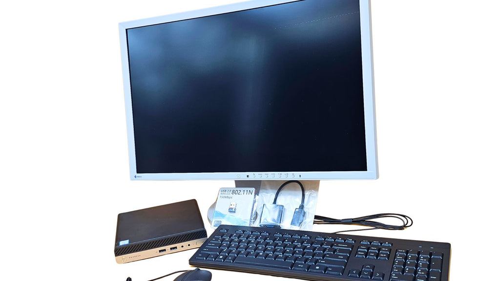 Postazione Completa Monitor EIZO 24" + Mini PC HP 400 G3 I5 8GB 256GB Win 11 Pro