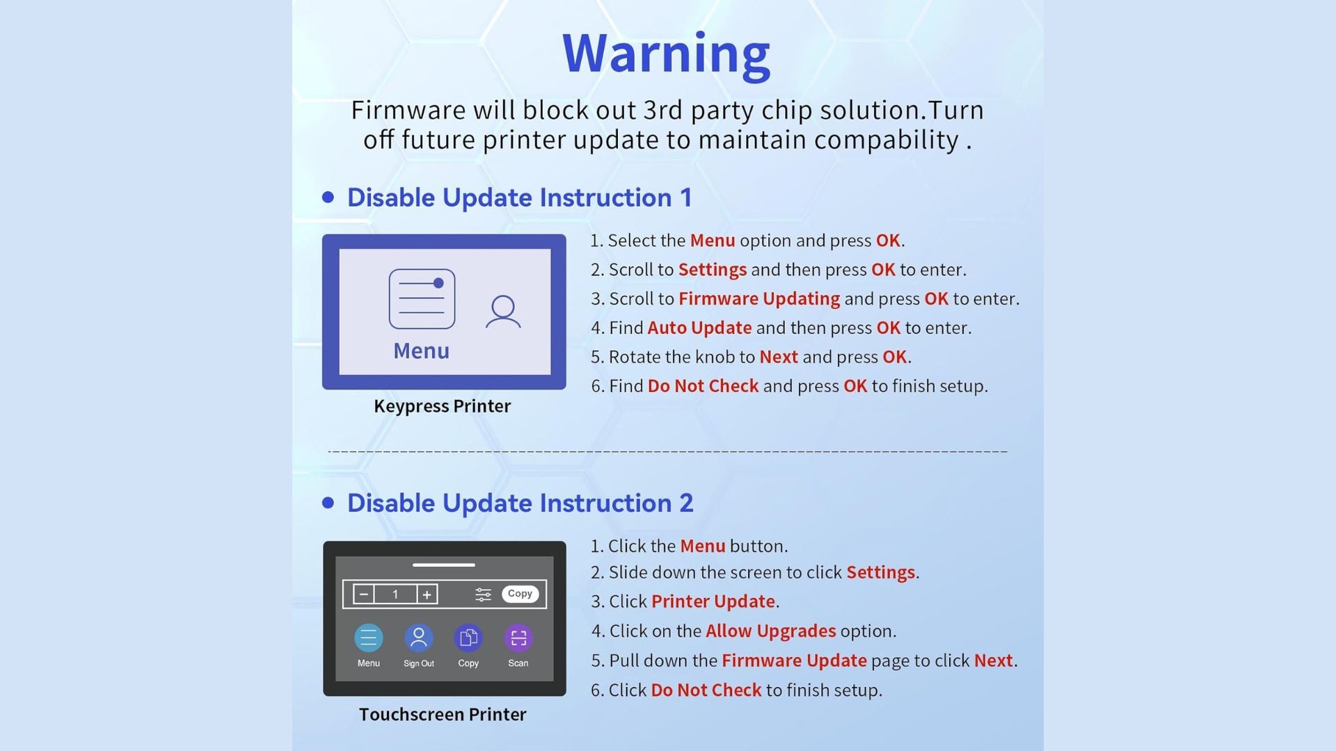 Ricambio per HP 219A Toner Set (Con Chip) per 219X 219A per HP Color Laserjet Pro MFP 3302FDWG Toner per MFP 3302SDWG 3302FDNG per W2190A W2191A W2192A W2193A