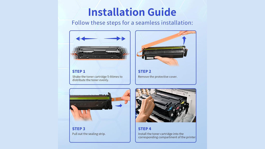 Ricambio per HP 219A Toner Set (Con Chip) per 219X 219A per HP Color Laserjet Pro MFP 3302FDWG Toner per MFP 3302SDWG 3302FDNG per W2190A W2191A W2192A W2193A