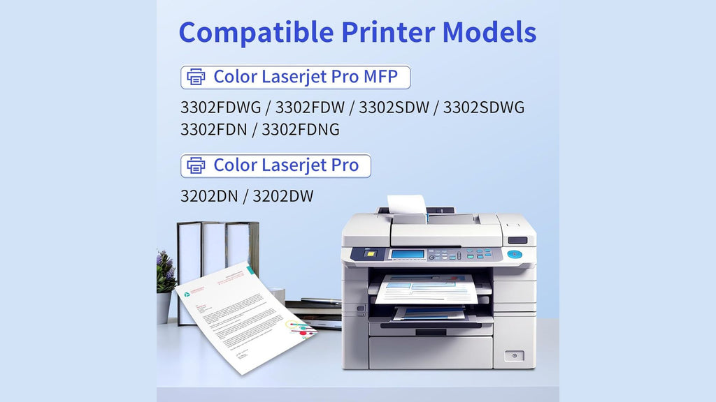 Ricambio per HP 219A Toner Set (Con Chip) per 219X 219A per HP Color Laserjet Pro MFP 3302FDWG Toner per MFP 3302SDWG 3302FDNG per W2190A W2191A W2192A W2193A