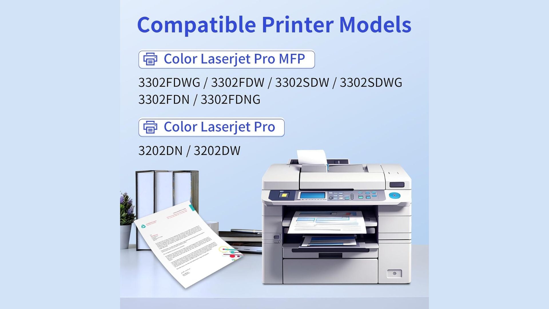 Ricambio per HP 219A Toner Set (Con Chip) per 219X 219A per HP Color Laserjet Pro MFP 3302FDWG Toner per MFP 3302SDWG 3302FDNG per W2190A W2191A W2192A W2193A