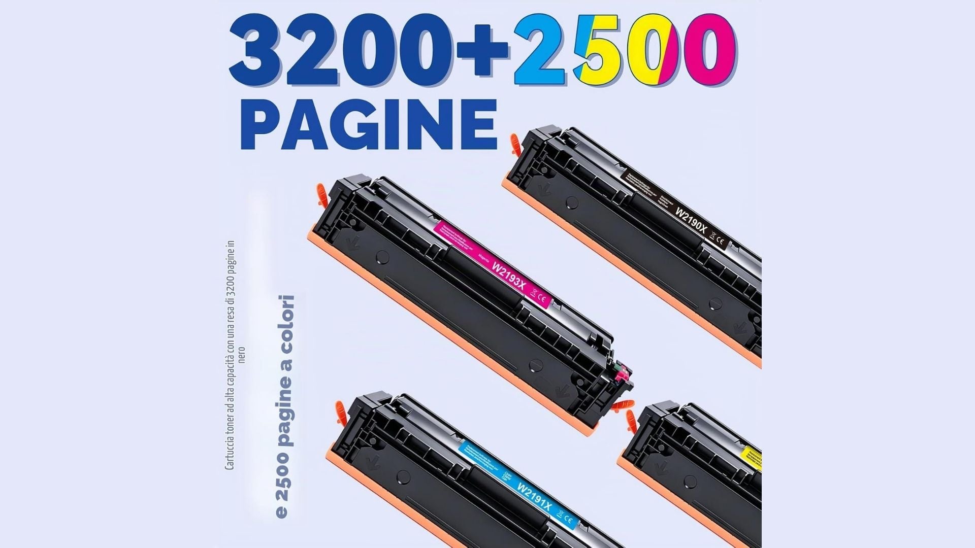 Toner  Compatibile per HP 219X 3.200 Pg/2.500 Pg HP Color Laserjet Pro MFP 3302FDWG Toner per MFP 3302SDWG 3302FDNG per W2190A W2191A W2192A W2193A